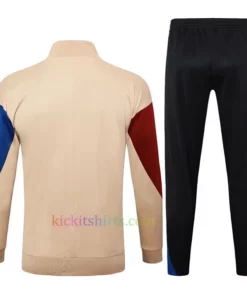 Barcelona Earthy Yellow Tracksuit 2024/25 Full Sleeves Full Zip