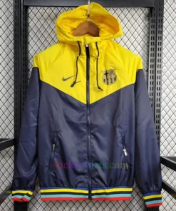 Barcelona Navy Blue Yellow Windrunner 2024/25