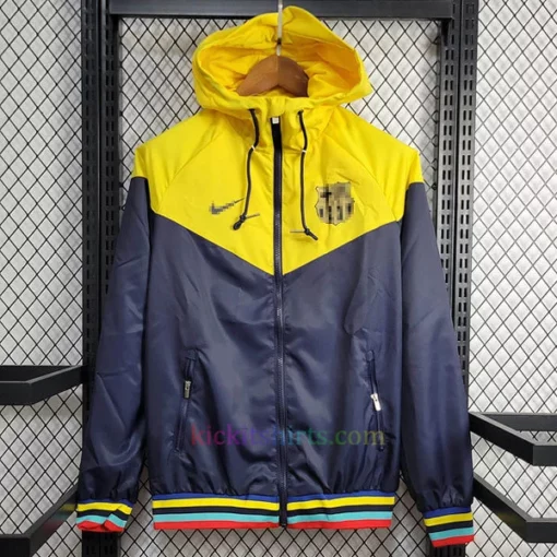 Barcelona Navy Blue Yellow Windrunner 202425 1
