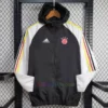 Bayern Munich Black Windrunner 2024/25 Color Stripes