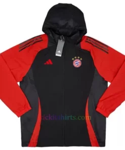 Bayern Munich Black Windrunner 2024/25 Red Sleeves
