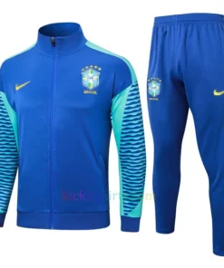 Brazil Bright Blue Tracksuit 2024 Full Sleeves Full Zip