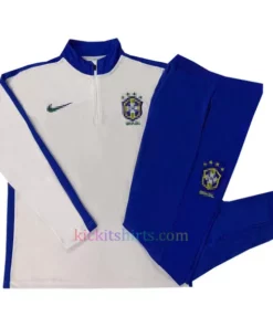 Brazil White Tracksuit 2024 Full Sleeves