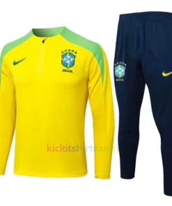 Brazil Yellow Tracksuit 2024 Full Sleeves