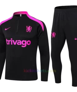 Chelsea Black Tracksuit 2024/25 Full Sleeves