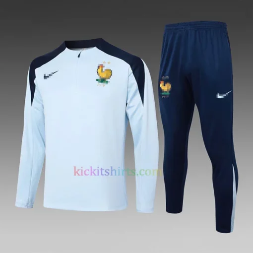 France Training Kit 202425 Full Sleeves Light Blue 1