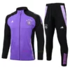Germany White Tracksuit 2024 Full Sleeves Full Zip Black Stripes