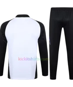 Germany White Tracksuit 2024 Full Sleeves Purple Stripes