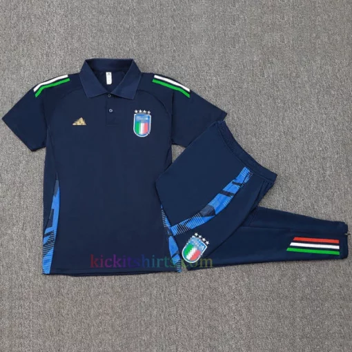 Italy Navy Blue Polo Kit 2024 3
