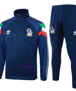 Italy Navy Blue Tracksuit 2024 Full Sleeves Full Zip