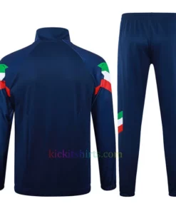 Italy Navy Blue Tracksuit 2024 Full Sleeves Full Zip