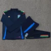 Italy Navy Blue Tracksuit 2024 Full Sleeves Full Zip 4 Stars 3