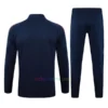 Italy Navy Blue Tracksuit 2024 Full Sleeves Full Zip 4 Stars 2