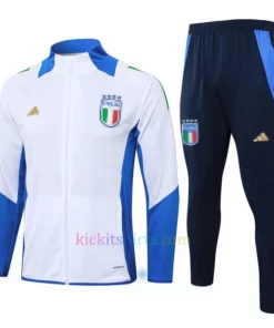 Italy White Tracksuit 2024 Full Sleeves Full Zip