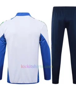 Italy White Tracksuit 2024 Full Sleeves Full Zip