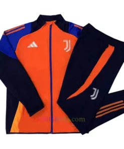 Juventus Red Orange Tracksuit 2024/25 Full Sleeves Full Zip