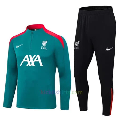 Liverpool Green Tracksuit 202425 Full Sleeves 1