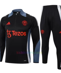 Manchester United Black Tracksuit 2024/25 Full Sleeves