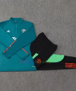 Manchester United Drak Green Tracksuit 2023/24 Full Sleeves