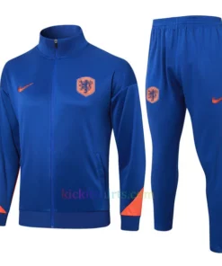 Netherlands Bright Blue Tracksuit 2024 Full Sleeves Full Zip