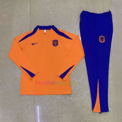 Netherlands Orange Tracksuit 2024 Full Sleeves 1