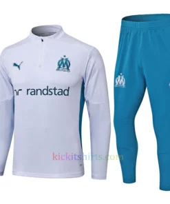 Olympique Marseille White Tracksuit 2024/25 Full Sleeves