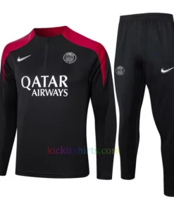 PSG Black Tracksuit 2024/25 Full Sleeves