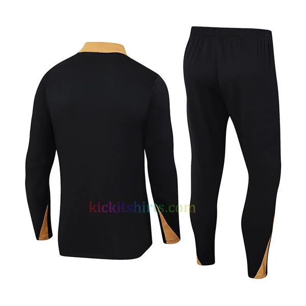 Buy PSG Black Tracksuit 2024/25 Full Sleeves Khaki Collar- Cheap