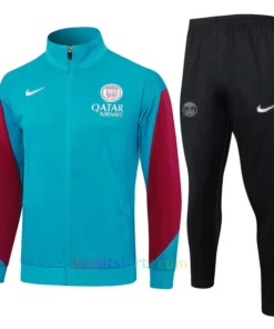 PSG Blue-Green Tracksuit 2024/25 Full Sleeves Full Zip