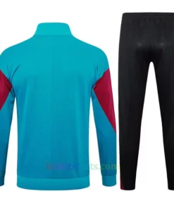PSG Blue-Green Tracksuit 2024/25 Full Sleeves Full Zip