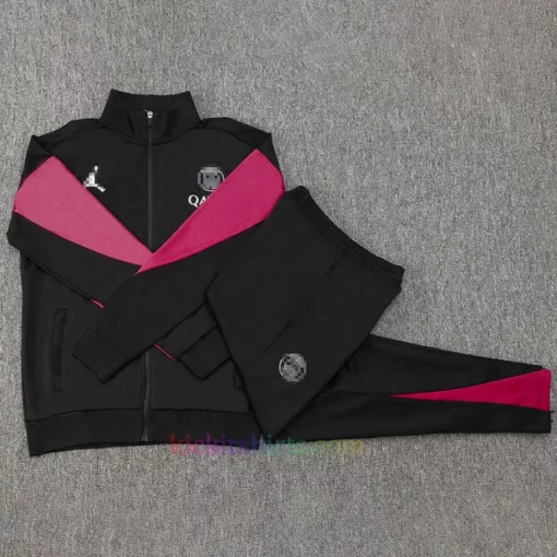 Buy PSG Jordan Black Tracksuit 2024/25 Full Sleeves Full Zip
