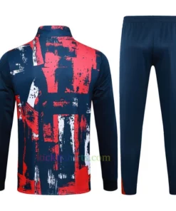 PSG Navy Blue Ink Painting Tracksuit 2024/25 Full Sleeves Full Zip