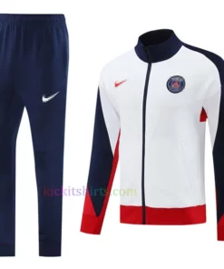 PSG White Tracksuit 2024/25 Full Sleeves Full Zip