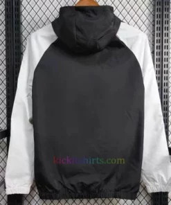 Real Madrid Black Windrunner 2024/25 Color Stripes