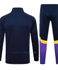 Real Madrid Nave Blue Purple Tracksuit 2024/25 Full Sleeves Full Zip
