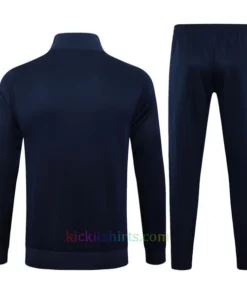 Real Madrid Nave Blue Tracksuit 2024/25 Full Sleeves Full Zip