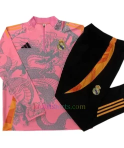 Real Madrid Pink Dragon Tracksuit 2024/25 Full Sleeves