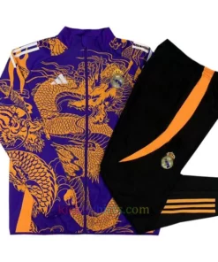 Real Madrid Purple Dragon Tracksuit 2024/25 Full Sleeves Full Zip