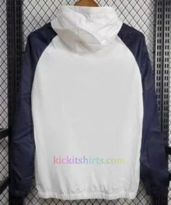 Real Madrid White Windrunner 2024/25 Color Stripes