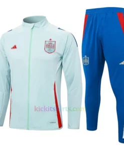 Spain Light Green Tracksuit 2024 Full Sleeves Full Zip
