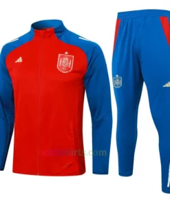 Spain Red Tracksuit 2024 Full Sleeves Full Zip