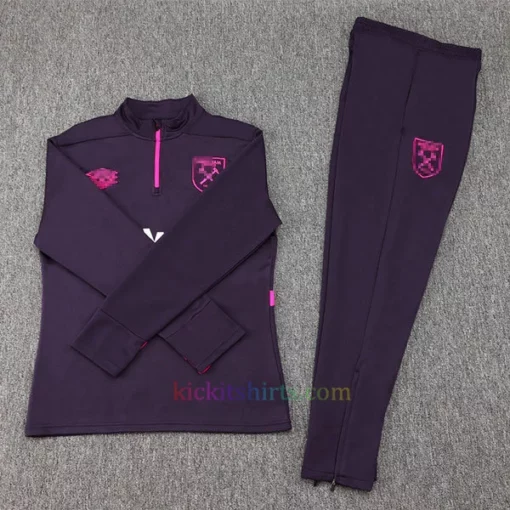 West Ham United Purple Tracksuit 202425 Full Sleeves 3