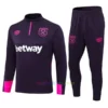 West Ham United Purple Tracksuit 202425 Full Sleeves 1