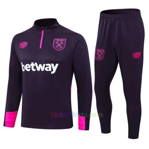 West Ham United Purple Tracksuit 202425 Full Sleeves 1
