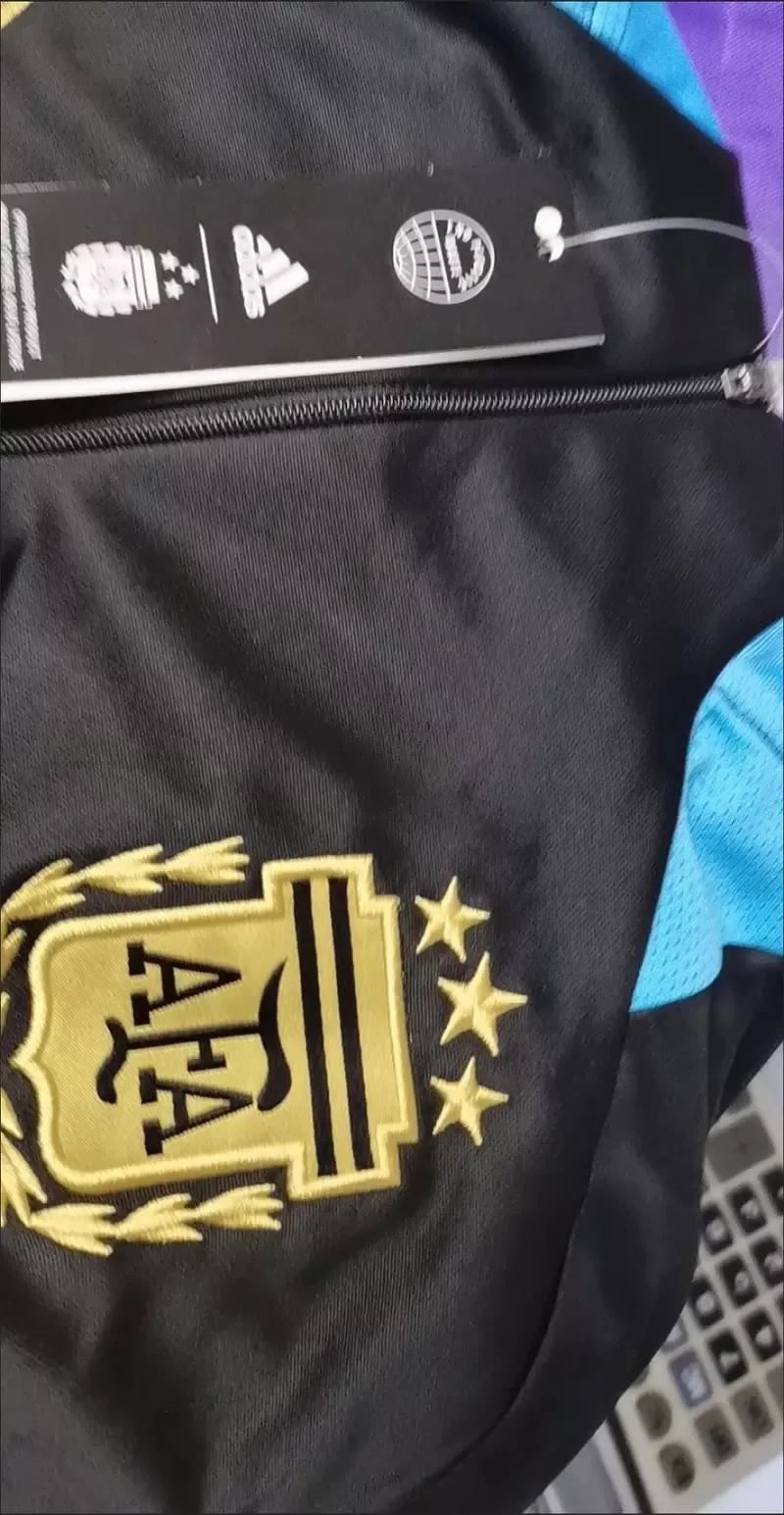 Argentina Black Training Kit 2024 Full Sleeves Full Zip