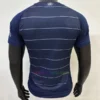 Aston Villa 2024/25 Third Shirt in navy with pinstripe design, silver accents, and 150th-anniversary emblem.