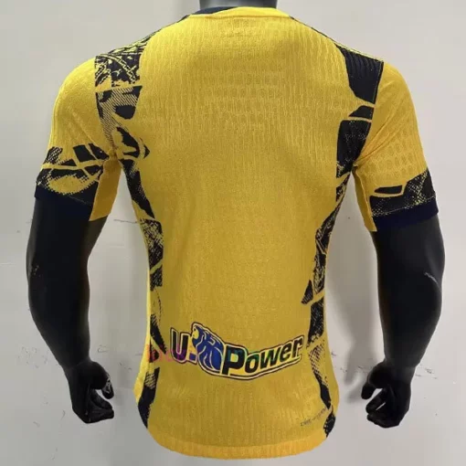 Inter Milan Third Shirt 2024/25 featuring a yellow and navy color scheme, worn by both men's and women's teams.