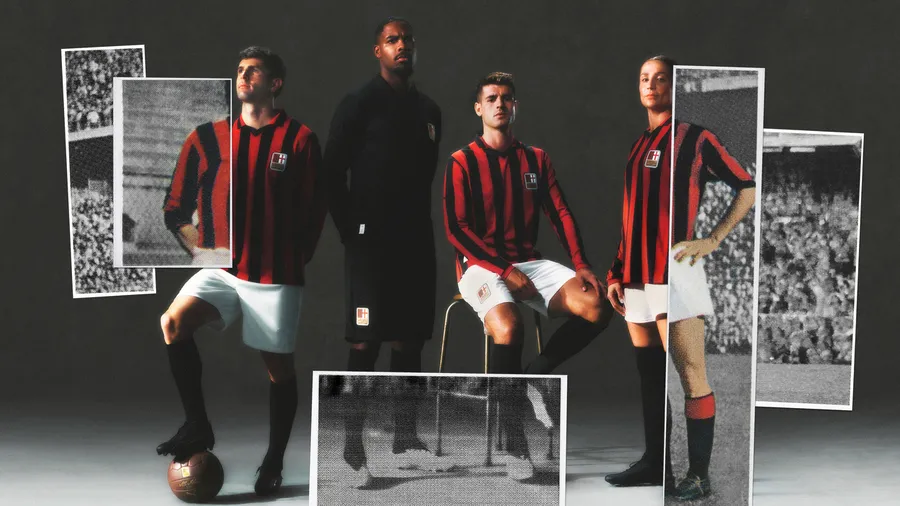 AC Milan releases the 125th anniversary shirt news cover, with 4 models in the picture