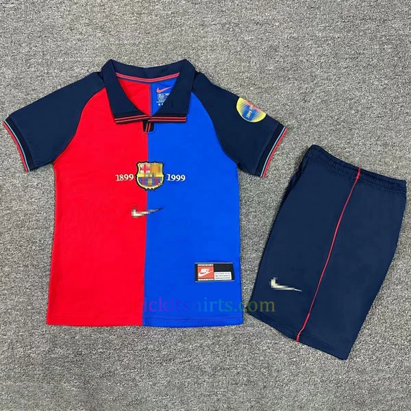 Barcelona Home Kit Kids 1999/00 Cheap Football Shirts