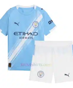 Manchester City Home Kit Kids 2025/26